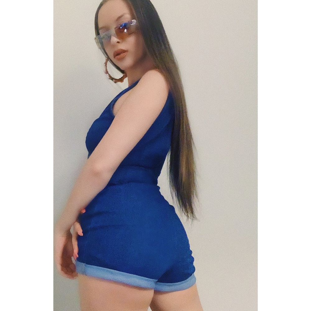 Denim Jumpsuit Romper